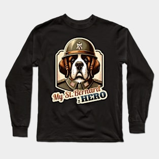 St. Bernard soldier Long Sleeve T-Shirt